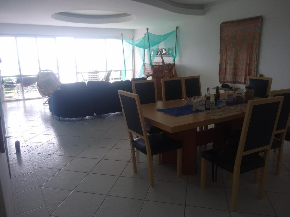 Apto Enorme Pe Na Areia, Vista Linda C/ Academia E Sauna Guaruja Ngoại thất bức ảnh